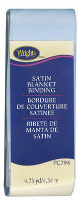 Wrights Satin Blanket Binding Light Blue 4.75 Yards117 794 052