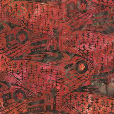 Robert Kaufman Farm Country Artisan Batik - Cayenne - AMD-20319-115