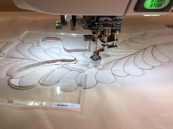 Janome Sew Comfortable - Feathered Leaf 3" Template Rupler