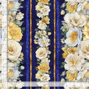 Timeless Treasures Lumiere Floral 11" Stripe FLEUR-CD4353 NIGHT