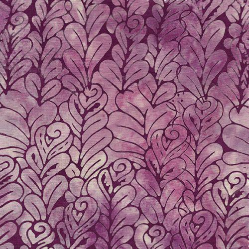 Island Batik Flower Bud Purple Jelly