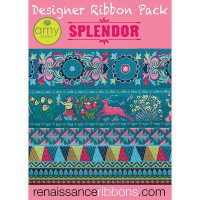 Renaissance Ribbon Designer Ribbon Pack Amy Butler Splendor - Sewjersey.com