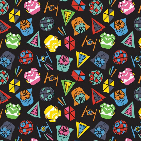 Camelot Fabrics - Star Wars Toss - Black - 70311101JAS
