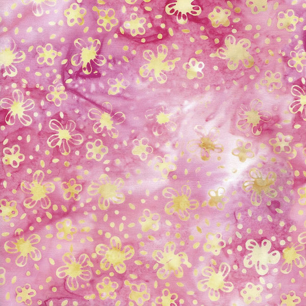 Island Batik Sea Cookies Sea Flowers - Pink Bubblegum