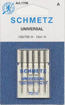 Schmetz Universal Machine Needle Size 10/70 - Sewjersey.com