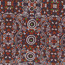 M & S Textiles - Water Dreaming Burgundy by Audrey Martin Napanangka WATDB - Sewjersey.com