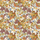 Camelot Fabrics Pumpkin Patch Keeper Cozy Countryside White 49250101-01 100% Cotton Fabric 44/45" wide