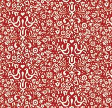 Benartex Nordic Noel by Jim Shore - Nordic Noel Folk Red - 12313 10