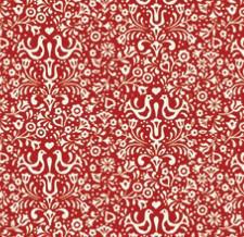 Benartex Nordic Noel by Jim Shore - Nordic Noel Folk Red - 12313 10