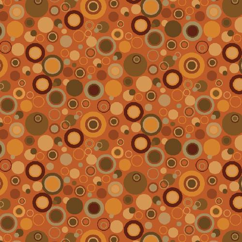 Henry Glass Bubble Dot  Basics 9612-35 Orange