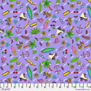 Free Spirit Summer Birds by Mulga Summer Loving - PWMU003.XLAVENDER - Sewjersey.com