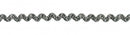 Wrights Medium Rick Rack Metallic Silver 3 Yards - Sewjersey.com