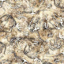 Savage Kingdom Dino Bones Sand 31737 A QT Fabrics 100% Cotton Fabric 44/45" wide - Sewjersey.com