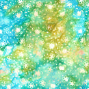 Island Batik Sea Cookies Sea Flowers Multi Turquoise - Sewjersey.com