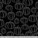 Simply Wicked Fabric by Marcus Fabrics  PUMPKINS R401983D  BLACK