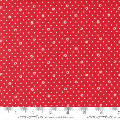 Moda Julia by Crystal Manning - Dots Dots Flower Cherry - 11928 17 - Sewjersey.com