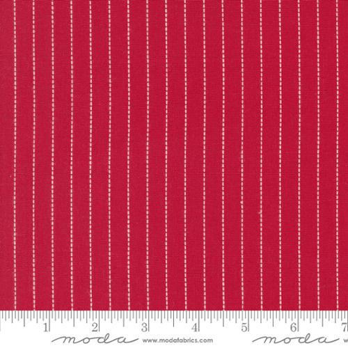 Moda Panache Wovens - Red White Stripes 12218 18 - Sewjersey.com