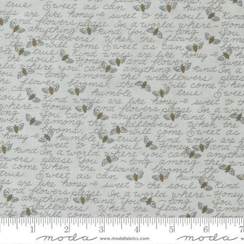Kind Words Text And Words Bees  Honey Lavender Dove Grey 56084 15 Moda #1