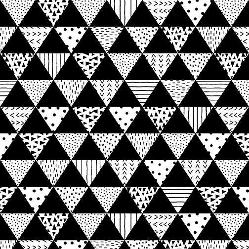 Studio e Black and White with a Touch of by Victoria Borges - Patterned Triangles - 5807 90