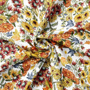 Camelot Fabrics Pumpkin Patch Keeper Cozy Countryside White 49250101-01 100% Cotton Fabric 44/45" wide