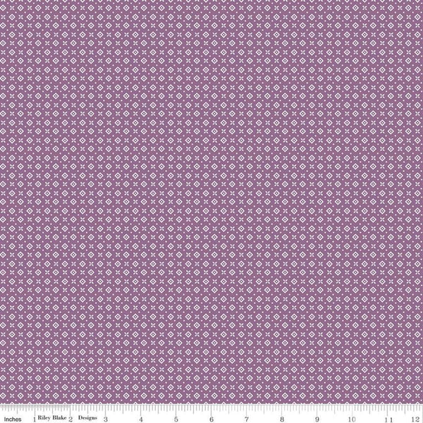 Riley Blake Designs Prairie by Lori Holt - Cabin - Heirloom Plum - C12309-PLUM