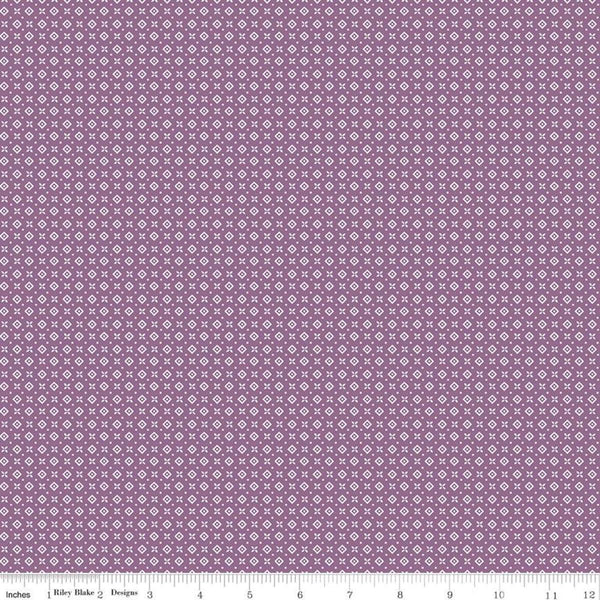 Riley Blake Designs Prairie by Lori Holt - Cabin - Heirloom Plum - C12309-PLUM