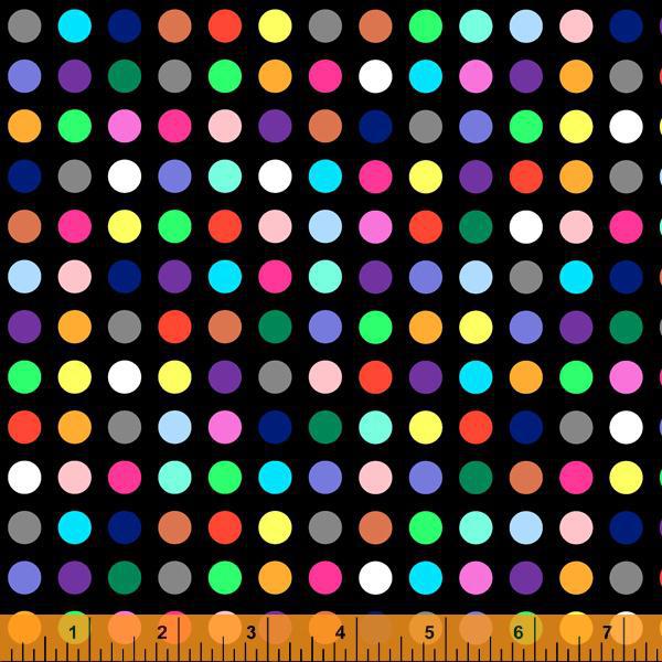 Windham Fabrics - Never Enough Dots Black - Medium Dots 52945-3