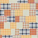 Camelot Fabrics Pumpkin Patch Keeper Patchwork Plaid Multi 49250104-01 100% Cotton Fabric 44/45" wide