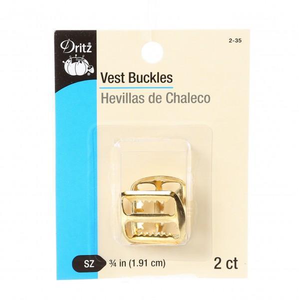 Dritz Vest Buckles Gold 2-35