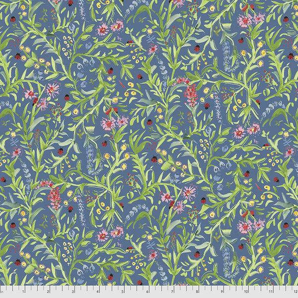 Free Spirit Ladybird by Dana Designs Ladybug Blue - PWDF316.BLUE - Sewjersey.com