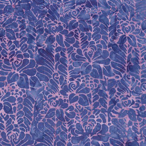 Island Batik Flower Blossom Purple