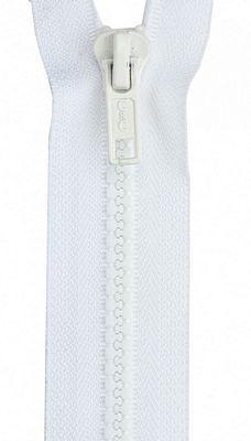 Coats and Clark Sports Separating Zipper White 20" F43 20 1