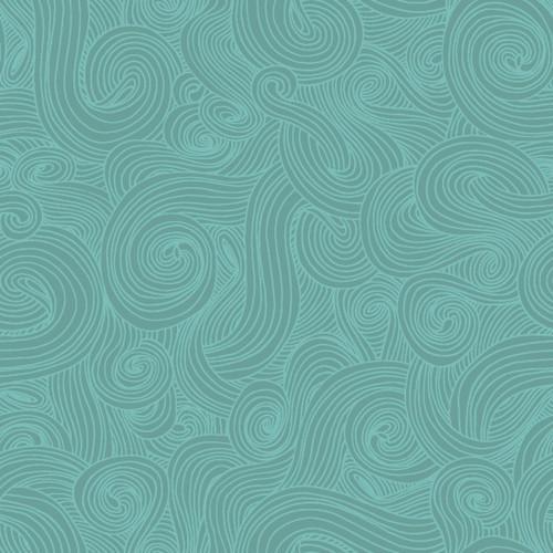 Studio e Just Color! - Swirls Aqua - 1351 AQUA