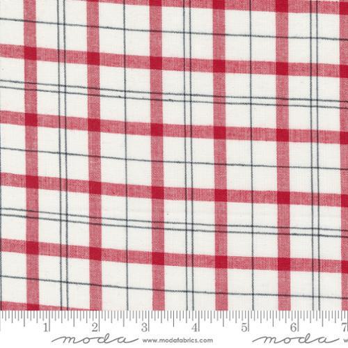 Moda Panache Wovens -  White Red Black Plaid 12218 11 - Sewjersey.com