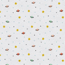 Paintbrush Studio Fabrics Shoot for the Stars by Carrie Kiefer and Morgan Georgie - Saturn White - 12022303 - Sewjeresey.com