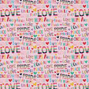 Paintbrush Studio Fabrics - Bright Love - Pride Words - Pink - 12022647 - Sewjersey.com