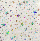 Vinyl Glitter Stars Clear - Sewjersey.com