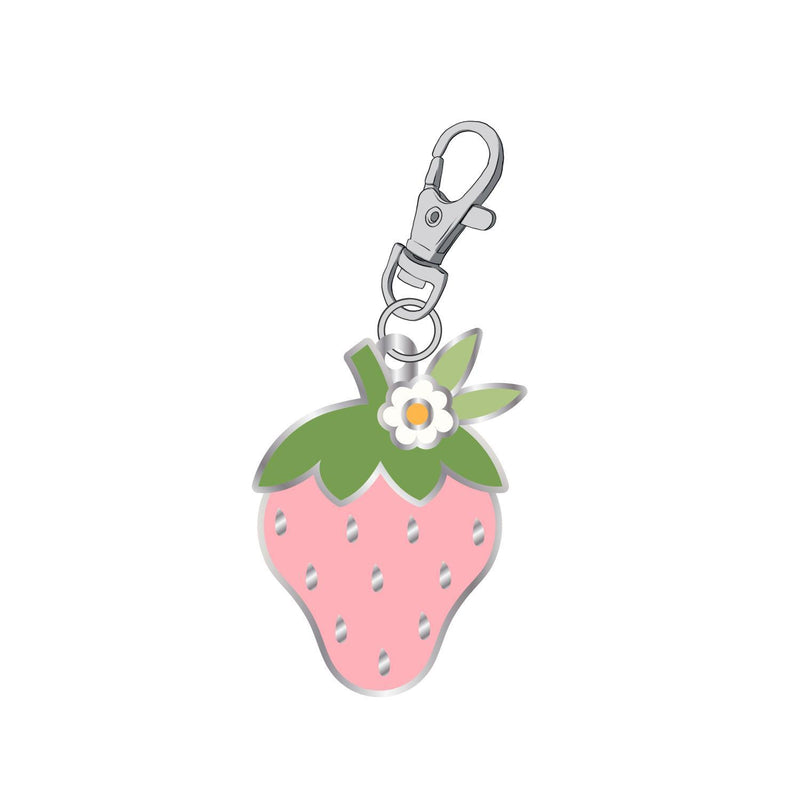 Lori Holt Happy Charms Cookbook Enamel Charm - Strawberry - Sewjersey.com