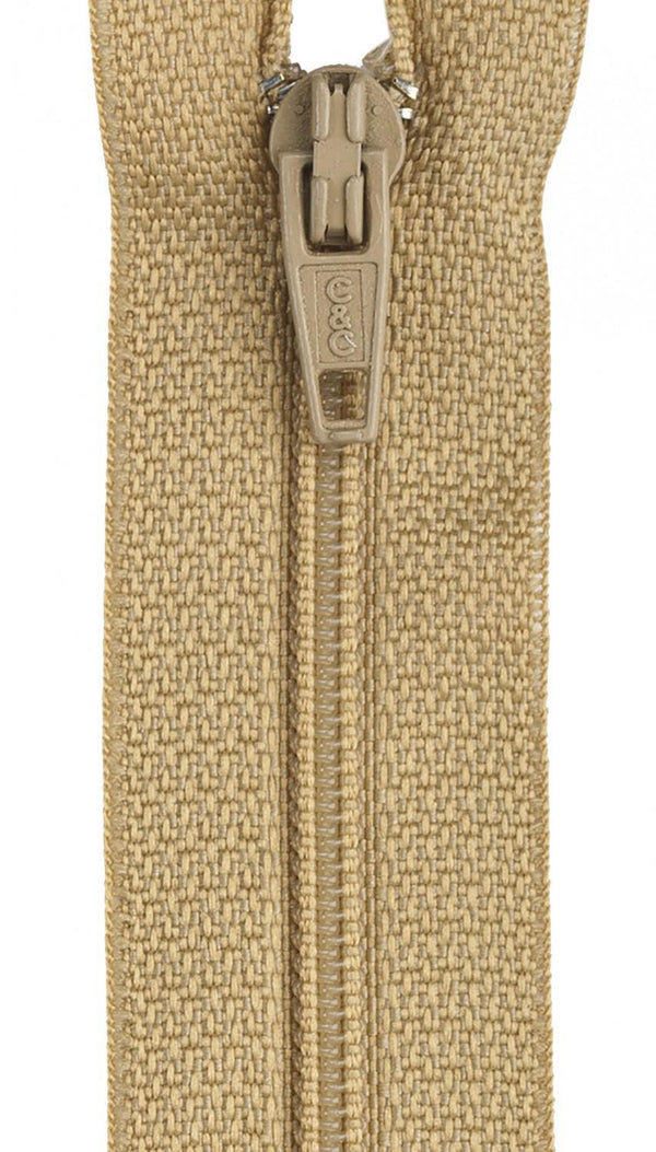 Coats and Clark All Purpose Camel Zipper 9 In - F.72-9-309A - Sewjersey.com