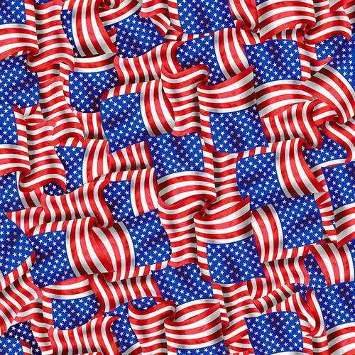 Studio e Stars and Stripes Forever by Sharla Fults - Packed Flags - 5829 78