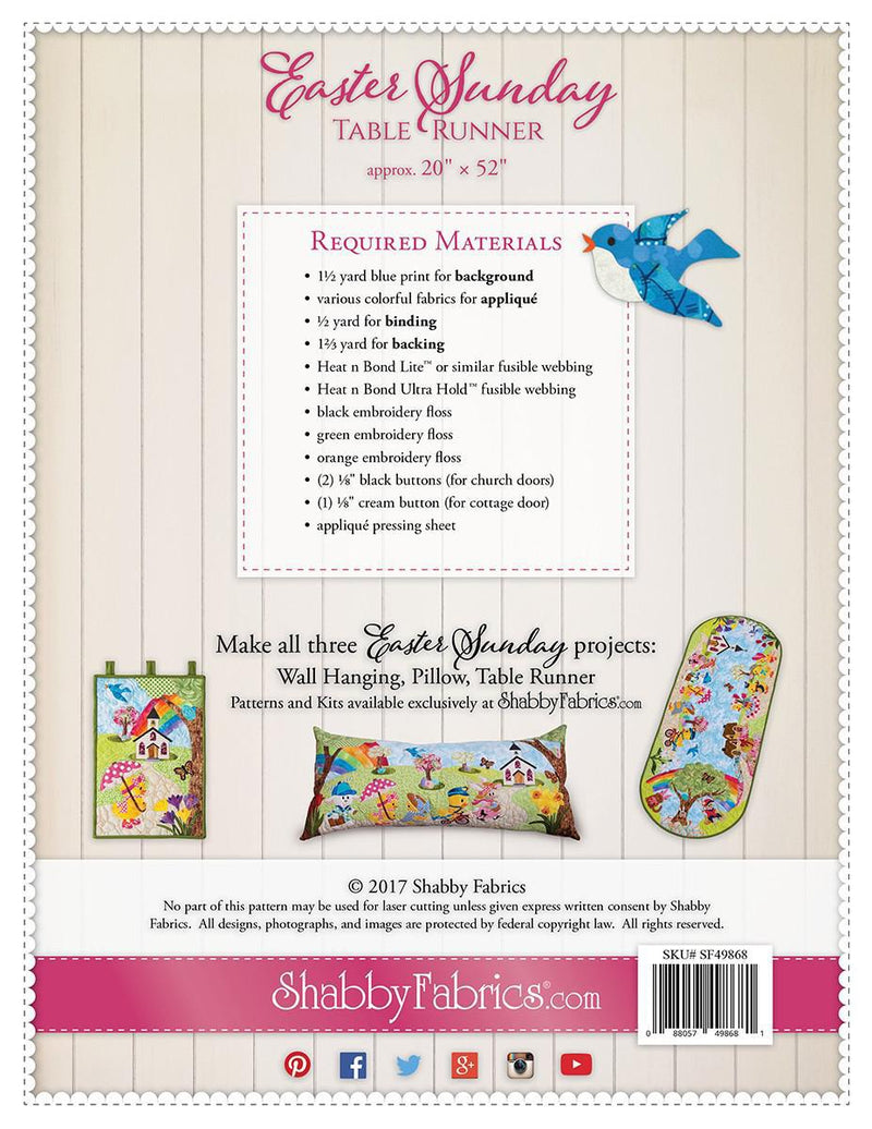 Easter Sunday Table Runner - Sewjersey.com