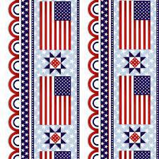 Studio e American Style by Chelsea Designworks - Patriotic Stripe Border - 5492 78
