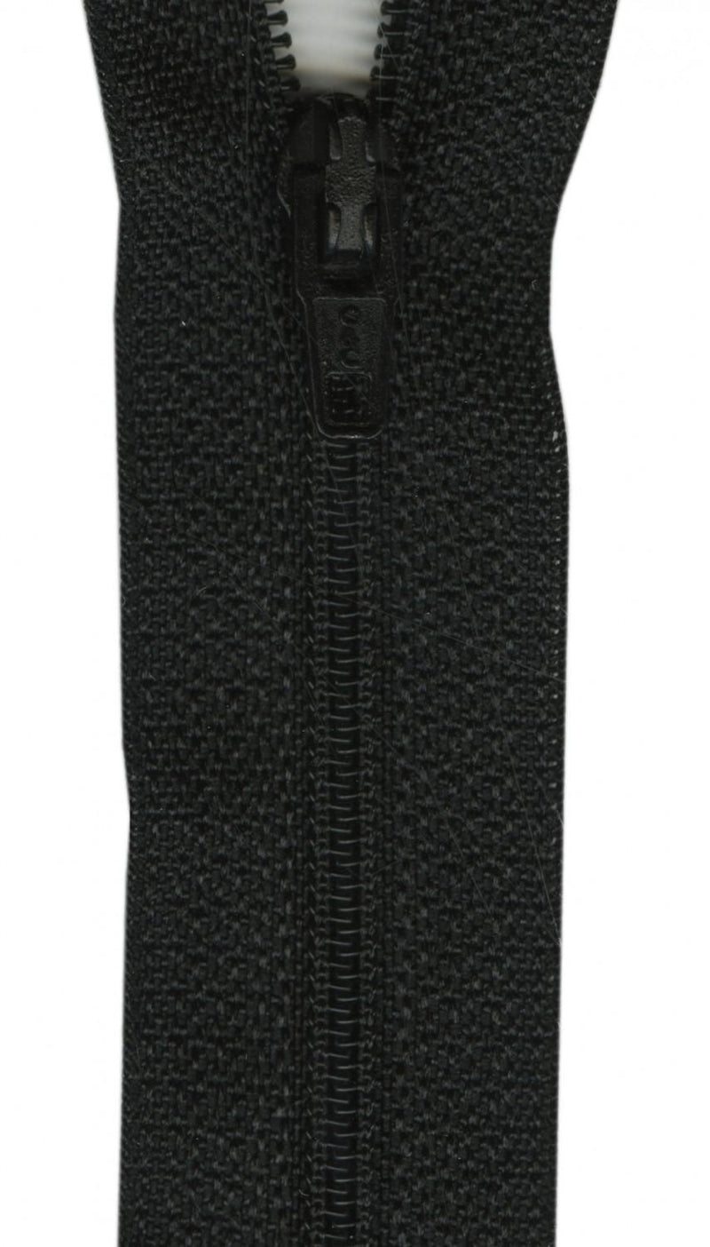 Coats and Clark All-Purpose Polyester Coil Zipper 4in Black - Sewjersey.com