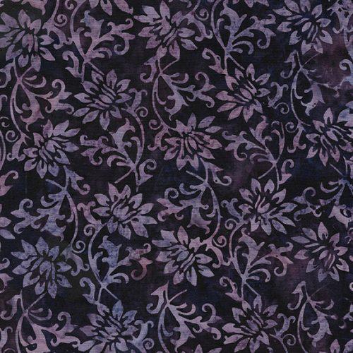 Island Batiks Floral purple Merlot 122243495