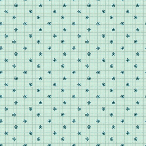 Dear Stella Flower Grid Glacier STELLA-DPJ2894 GLACIER - Sewjersey.com