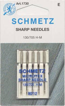 Schmetz Microtex Sharp 80/12 5 Pack - Sewjersey.com