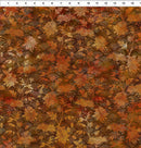  Oriental Gardens - Fan Floral - Rust 4OG 1 - Sewjersey.com