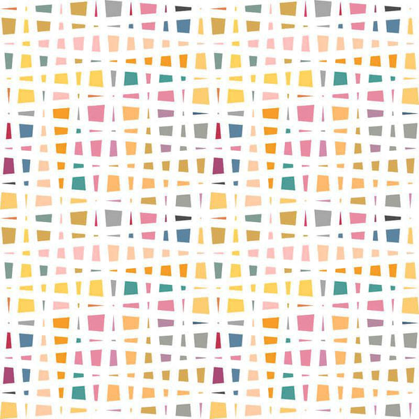 Midwest Textiles RB Studios Color Notes Network in White - RBS-CN2760-02