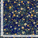 Timeless Treasures Lumiere Mini Roses and Leaves FLEUR-CD4357 SAPPHIRE