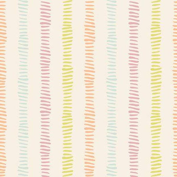 Studio e Safari Sunrise - White Dash Stripe - Multi - 5862 12